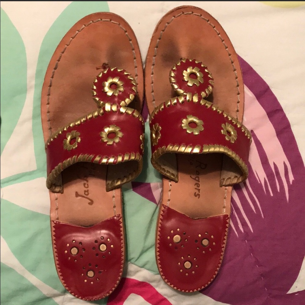 Red/gold Jack Rogers